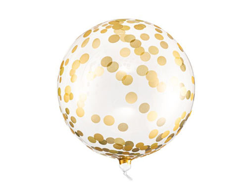 Picture of ORBZ BALLOON CONFETTI GOLD 16 INCH